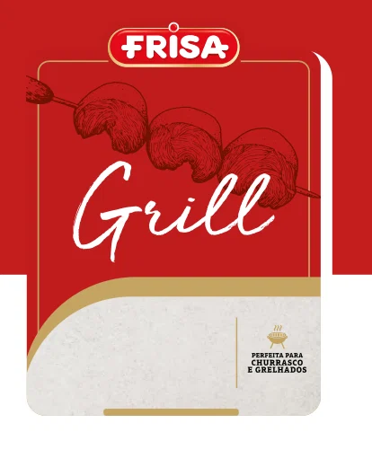 Identidade original da linha grill no catálogo Frisa
